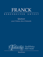 Quatuor pour 2 violons, alto et violoncelle